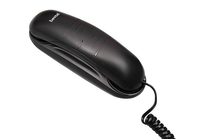 Beetel B26 Slim Corded Landline Phone,Ringer Volume Control,Wall/Desk Mountable,Ringer On/Off Switch,Clear Call Quality,Compact Design,Tone Pulse/Flash/Redial Function (Made in India) (Black)(B26) - Image 2