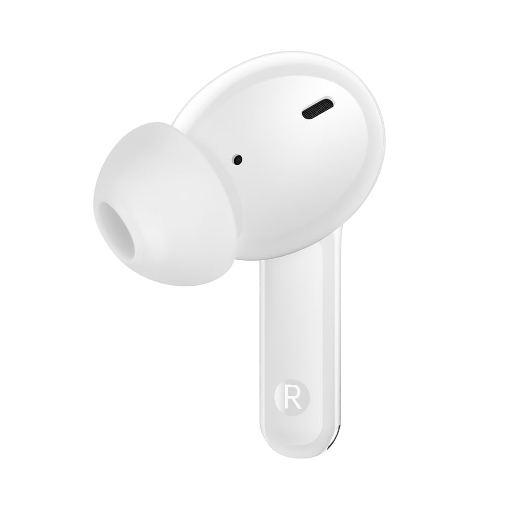: Compatible with Realme Buds T310 True Wireless Earbuds, 46dB Hybrid ANC, 12.4mm Dynamic Bass Driver, Bluetooth 5.4, 40H Playback, IP55-(White) - Image 4