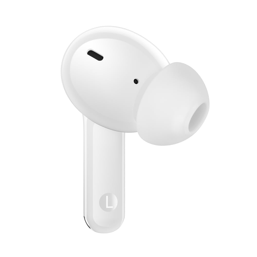 : Compatible with Realme Buds T310 True Wireless Earbuds, 46dB Hybrid ANC, 12.4mm Dynamic Bass Driver, Bluetooth 5.4, 40H Playback, IP55-(White) - Image 2