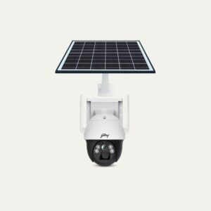 : Godrej Security Solutions Eve Pro Green Pan/Tilt Smart Solar Powered Security Camera 4 MP with 7 W Solar Panel | 350° Horizontal Rotation 90° Vertical Rotation 2560x1440 Resolution | Human Detection