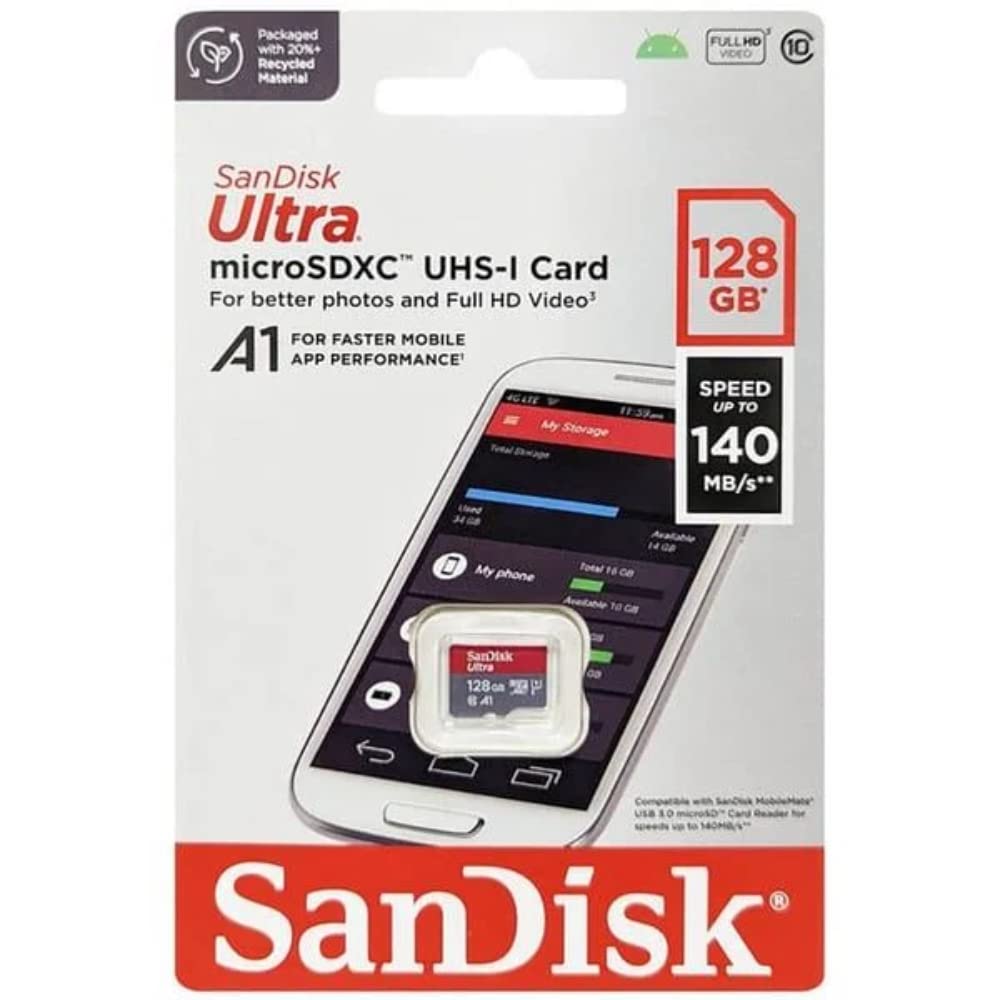 SanDisk Ultra 128GB microSDXC UHS-I 140MB/s R Memory Card 10 Y Warranty for Smartphones - Image 6