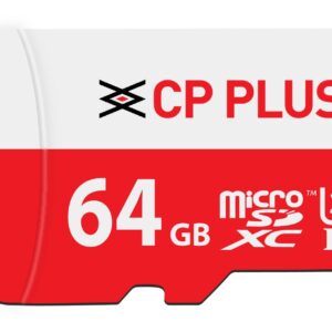 CP PLUS 64GB microSDXC Memory Card Grade UHS-3 Class 10, Up to 70 Mbps Reading & 30 Mbps Writing Speed with High Performance of Data Transfer & Lower Power Consumption for Portable Devices