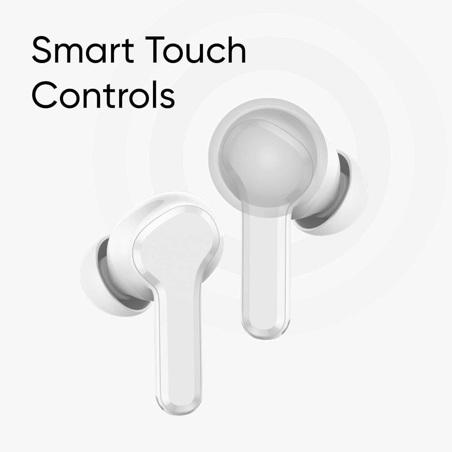 : Compatible with Realme Buds T310 True Wireless Earbuds, 46dB Hybrid ANC, 12.4mm Dynamic Bass Driver, Bluetooth 5.4, 40H Playback, IP55-(White) - Image 5