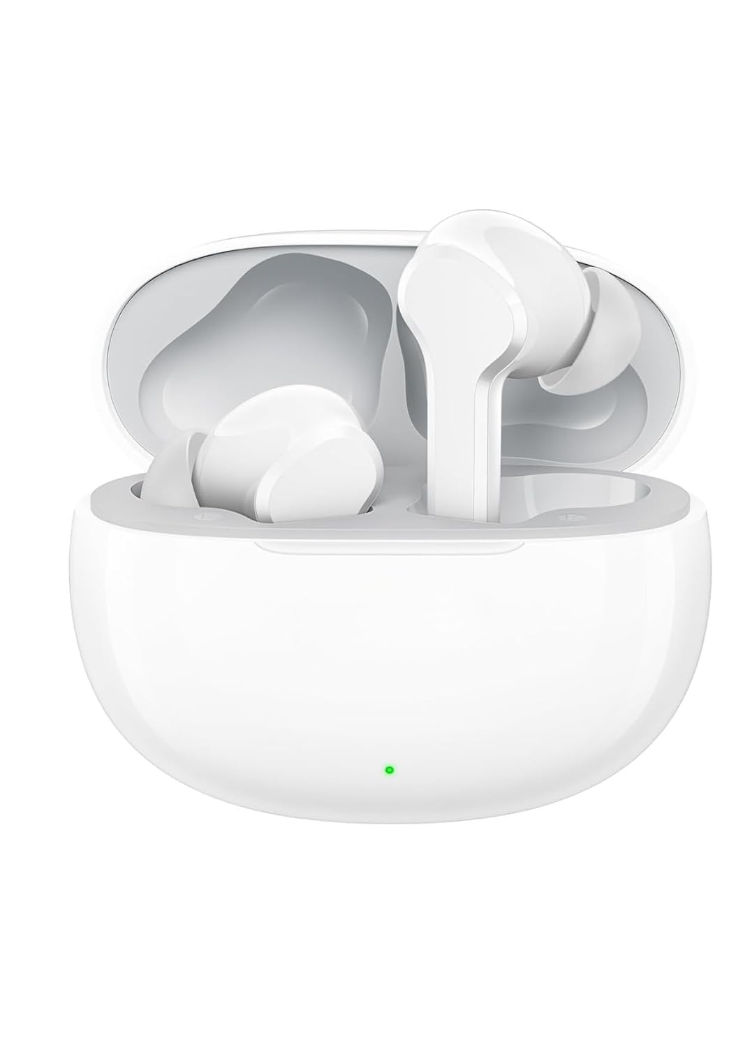 : Compatible with Realme Buds T310 True Wireless Earbuds, 46dB Hybrid ANC, 12.4mm Dynamic Bass Driver, Bluetooth 5.4, 40H Playback, IP55-(White)
