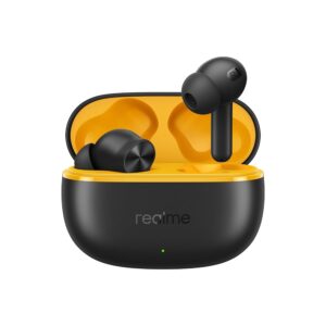 : realme Buds T200 Lite Bluetooth in Ear Earbuds,4 Mic, AI ENC for Calls,48 Hours Total Playback with Fast Charging and Low Latency Gaming TWS,Google Fast Pair, with mic (Volt Black)