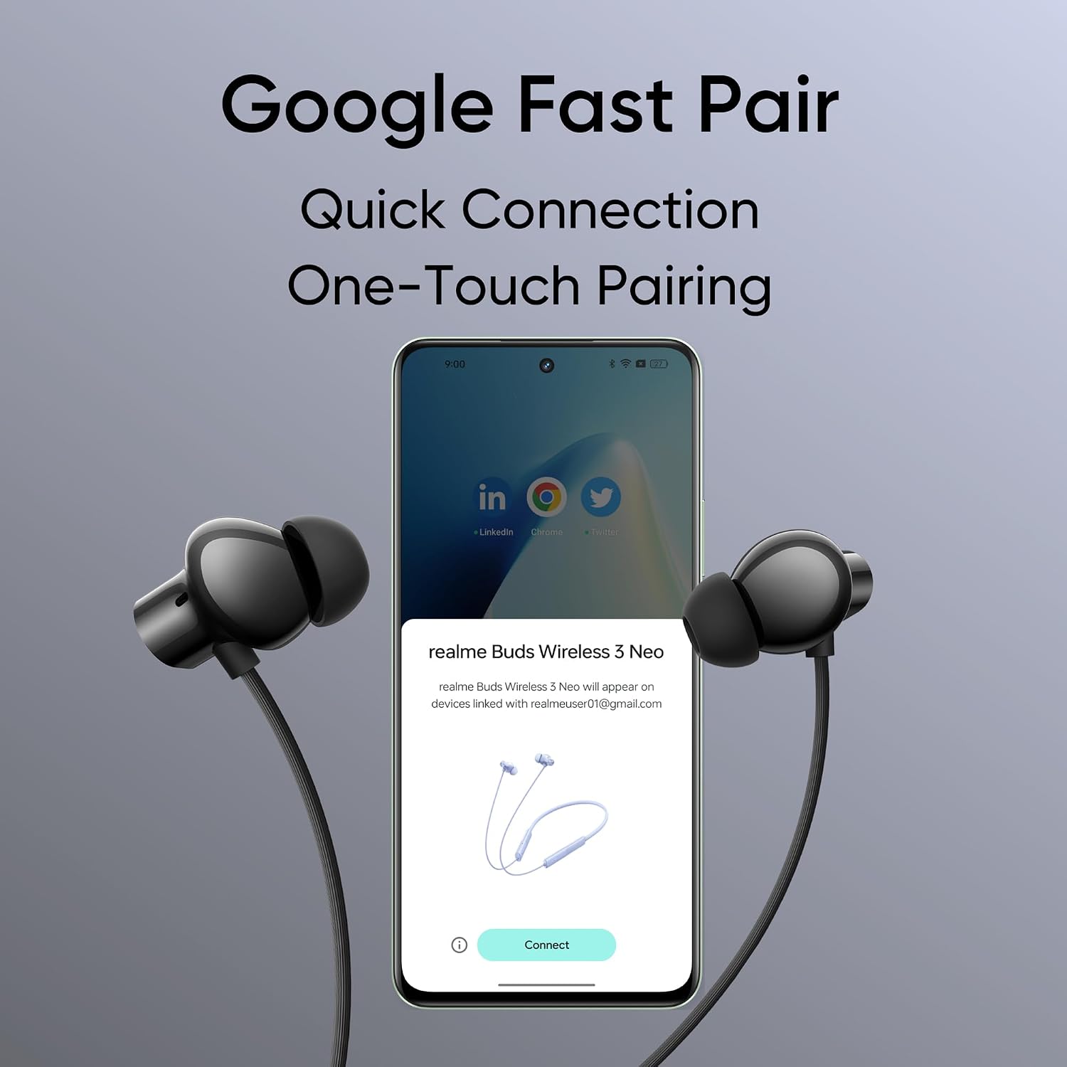 : realme Buds Wireless 3 Neo in Ear Bluetooth Neckband with 13.4 Mm Dynamic Bass Boost Driver,Upto 32 Hours Playback,Fast Charge,Ai Enc,45Ms Low Latency,Ip55 Dust&Water Resistannt&Bluetooth V 5.4 Black - Image 7