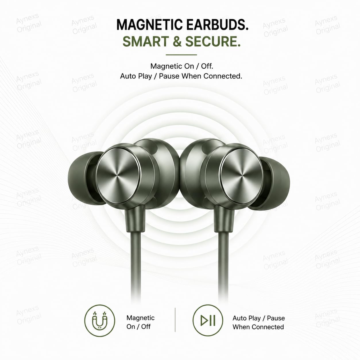 : for OnePlus Bullets Wireless Z2 ANC, Bluetooth Neckband Earbuds, Hybrid 45dB Noise Cancellation, Mic, 12.4mm Drivers, 10-Min Quick Charge, 20-Hr Music, 28H Battery, Deep Bass-(Green) - Image 5