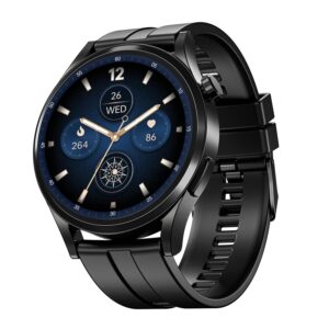 boAt Chrome Horizon Premium Metal Body Video Watch Faces1.513 .83cm AMOLED Round Display, HRV & VO2 Max, Auto-Activity Detection, ASAP Charge, HRV Smartwatch for Men & Women (Midnight Black)