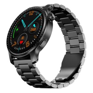boAt Ultima Prime smartwatch with 1.43” AMOLED Display, AOD, Personalized Fitness Nudges, Functional Crown,100+ Sports Modes, Create Your Own Watchface, smartwatch for man and Woman (Steel Black)