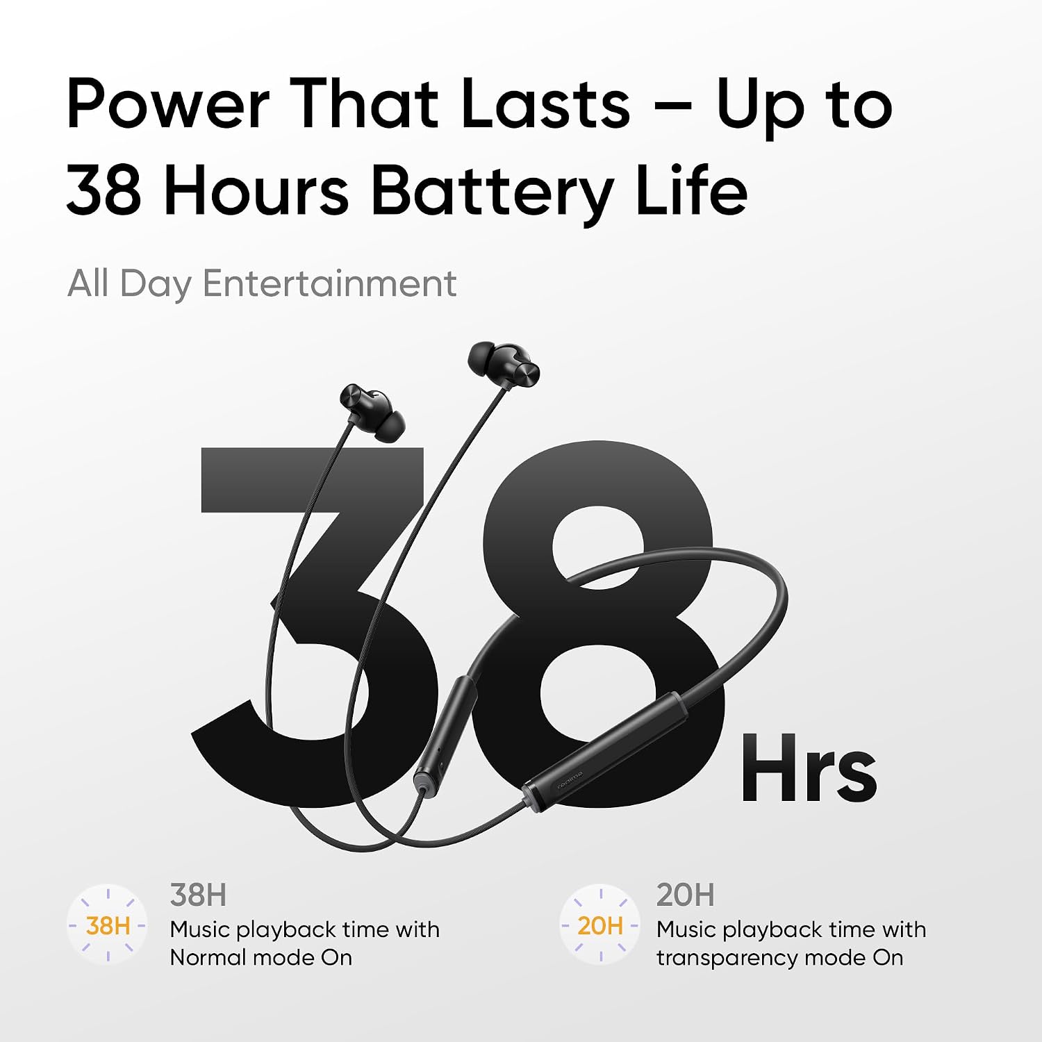 : realme Buds Wireless 5 ANC in Ear Bluetooth Headphones,50dB ANC, 13.6mm Dynamic Bass Driver,360° Spatial Audio,45ms Low Latency,Upto 38hrs Playback,IP55 Rating,Dual Device Connection (Midnight Black) - Image 4
