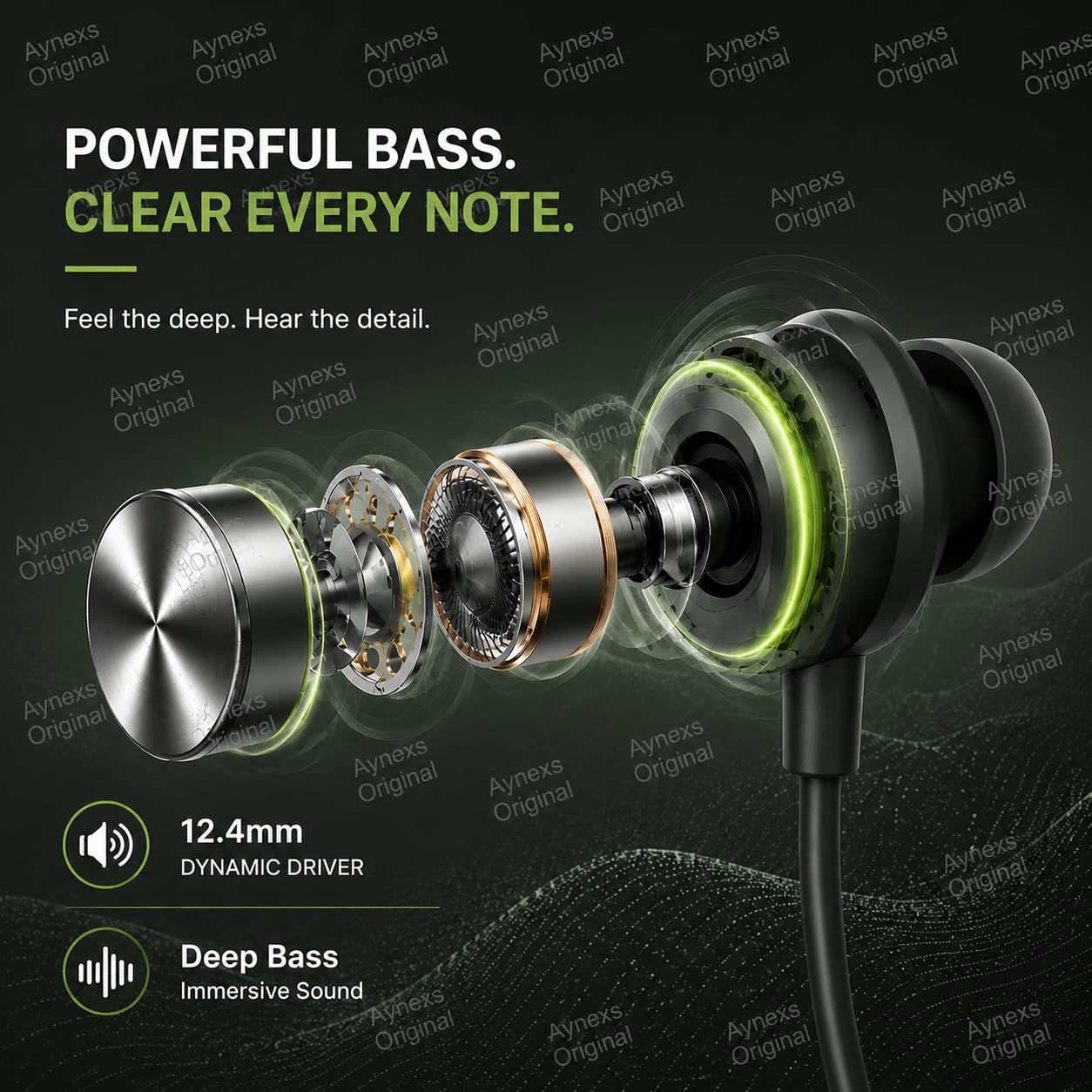 : for OnePlus Bullets Wireless Z2 ANC, Bluetooth Neckband Earbuds, Hybrid 45dB Noise Cancellation, Mic, 12.4mm Drivers, 10-Min Quick Charge, 20-Hr Music, 28H Battery, Deep Bass-(Green) - Image 8
