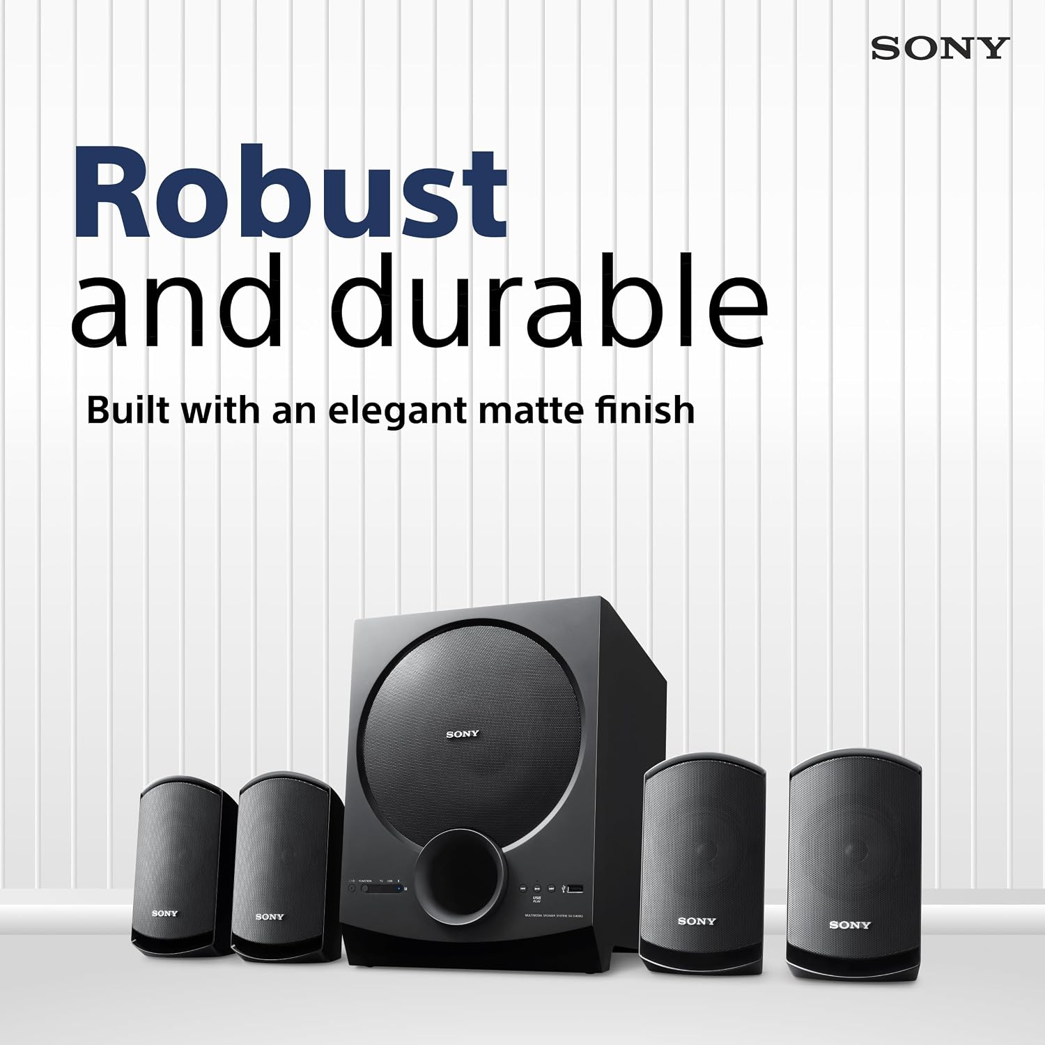 : Sony SA-D40M2 All in One 4.1ch Home Theatre System with 100W Power Output and Powerful Subwoofer – Black (Model no.YY2090C) - Image 4