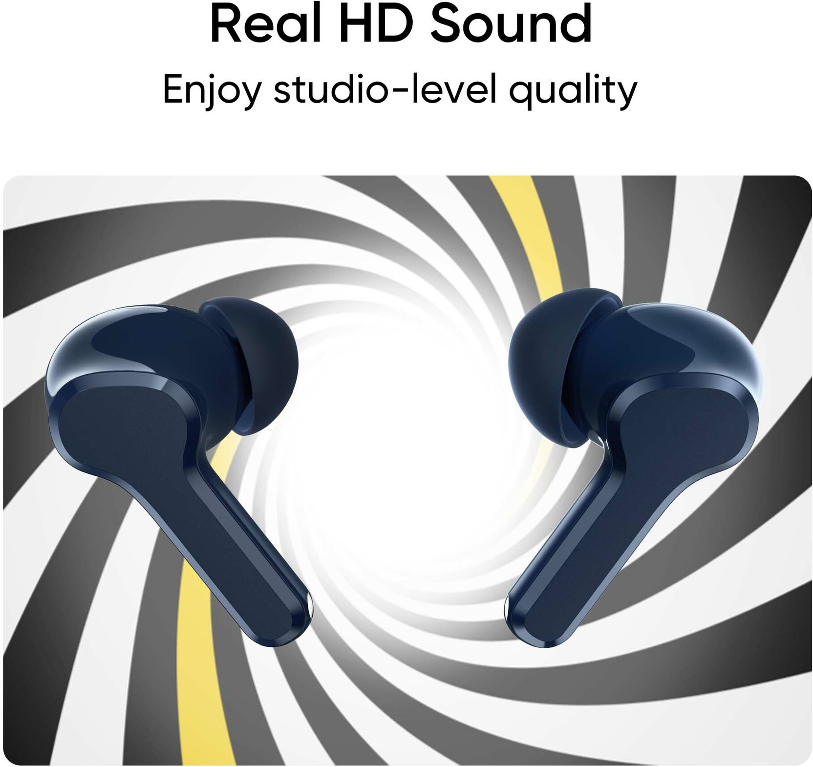 realme Buds T110 (RMA2306) with AI ENC for calls, 38 hours of Playback and Deep Bass Bluetooth Price in India - Buy realme Buds T110 (RMA2306) with AI ENC for calls, 38 hours of Playback and Deep Bass Bluetooth Online - realme - Image 2